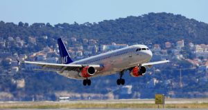 SAS fly under start fra Nice Côte d'Azur Airport. (Foto: Aéroport Nice Côte d'Azur | FB)