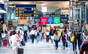 Udenrigsterminalen i Oslo Lufthavn. (Foto: Øystein Løwer/Avinor)